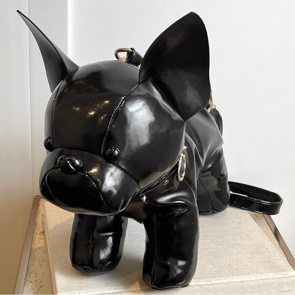 Brand New Black Dog-Shaped Women's Purse - Picture 2 of 5